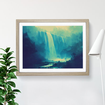 Contemporary Waterfall - Single Picture Frame Print