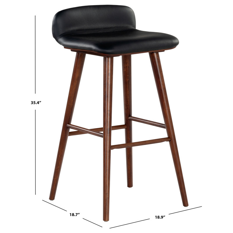 Vanya Barstool, Bar Stool - 31.1", Black