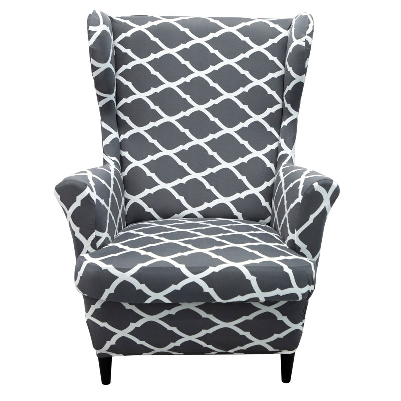 Housse extensible à oreilles pour coussin en T, gris
