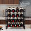 Wine Bottle Rack Black