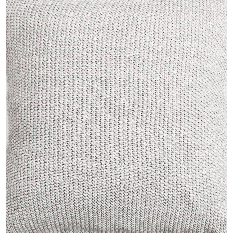 Edan Square Pillow Cover & Insert, Gray, 26"H x 26"W