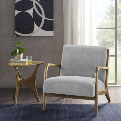 Chaise avec accoudoirs de salon Mid-Century