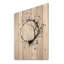 Simplicité de couronne noire et blanche - panneau mural en bois sur bois de pin naturel-1694982557