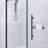 30 In. -60 In. W × 72 In. H Frameless Shower Door Single Sliding With 1/4 Thickclear Tempered Glass  In Matt Black   |  Zinc Roller Rail System|   Stainless Steel Handle-121018408