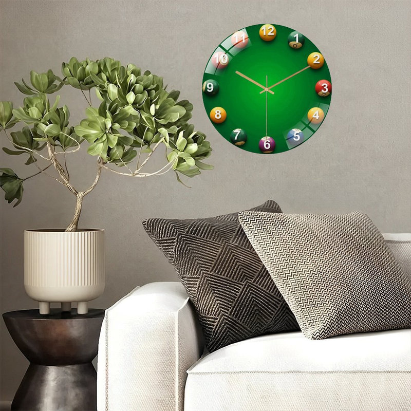 Horloge murale moderne en verre de qualité supérieure