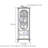 Modern multi-functional glass door sideboard