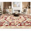 Hand-Knotted High-Quality Red and Beige Area Rug