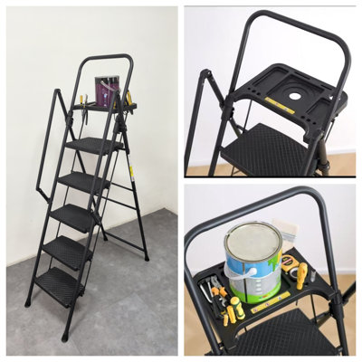 5-Step Ladder, Foldable Step Stool