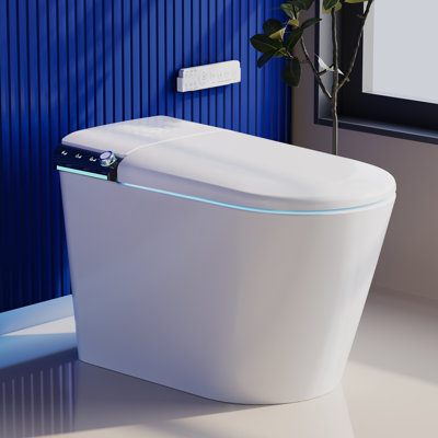 Toilette bidet allongée à double chasse (siège inclus)