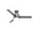 44" Gilmour 3 - Blade Damp Rated Ceiling Fan with LED Light Kit and Handheld Remote-83665640