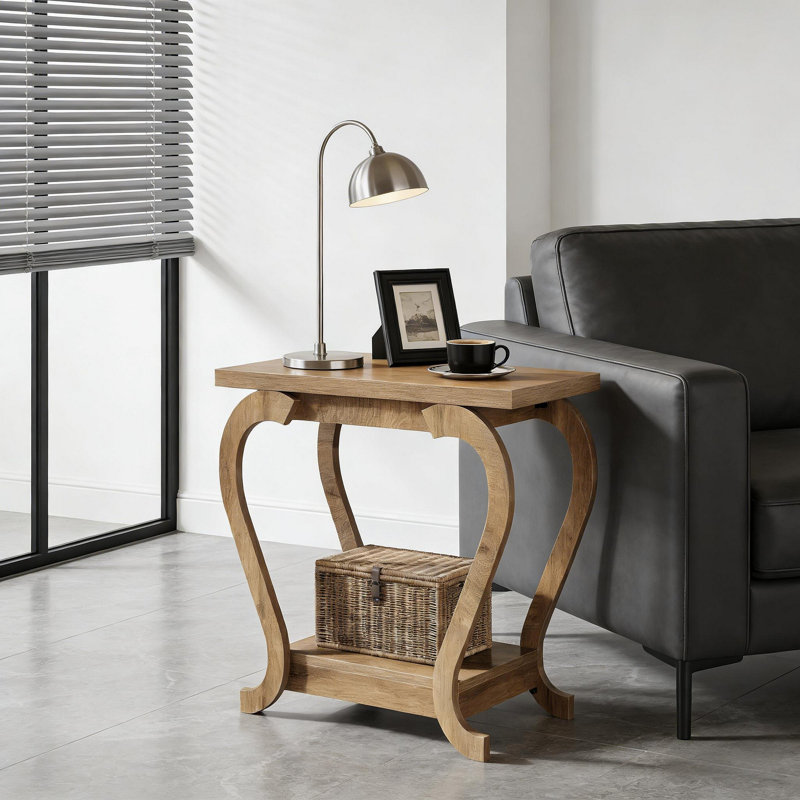 Table d'appoint moderne, table basse à 2 niveaux, table de bout