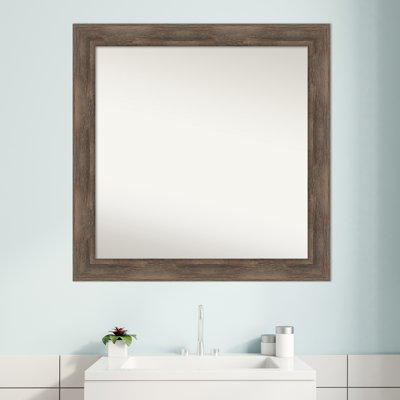 Miroir mural non biseauté en bois franc