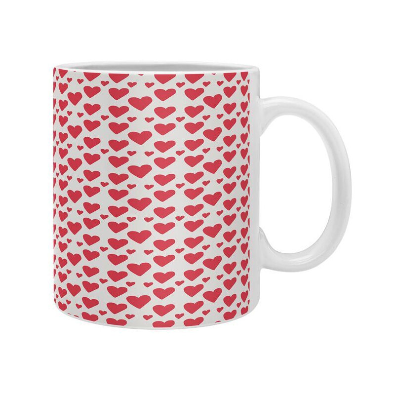 Grande tasse à café jolie little hearts