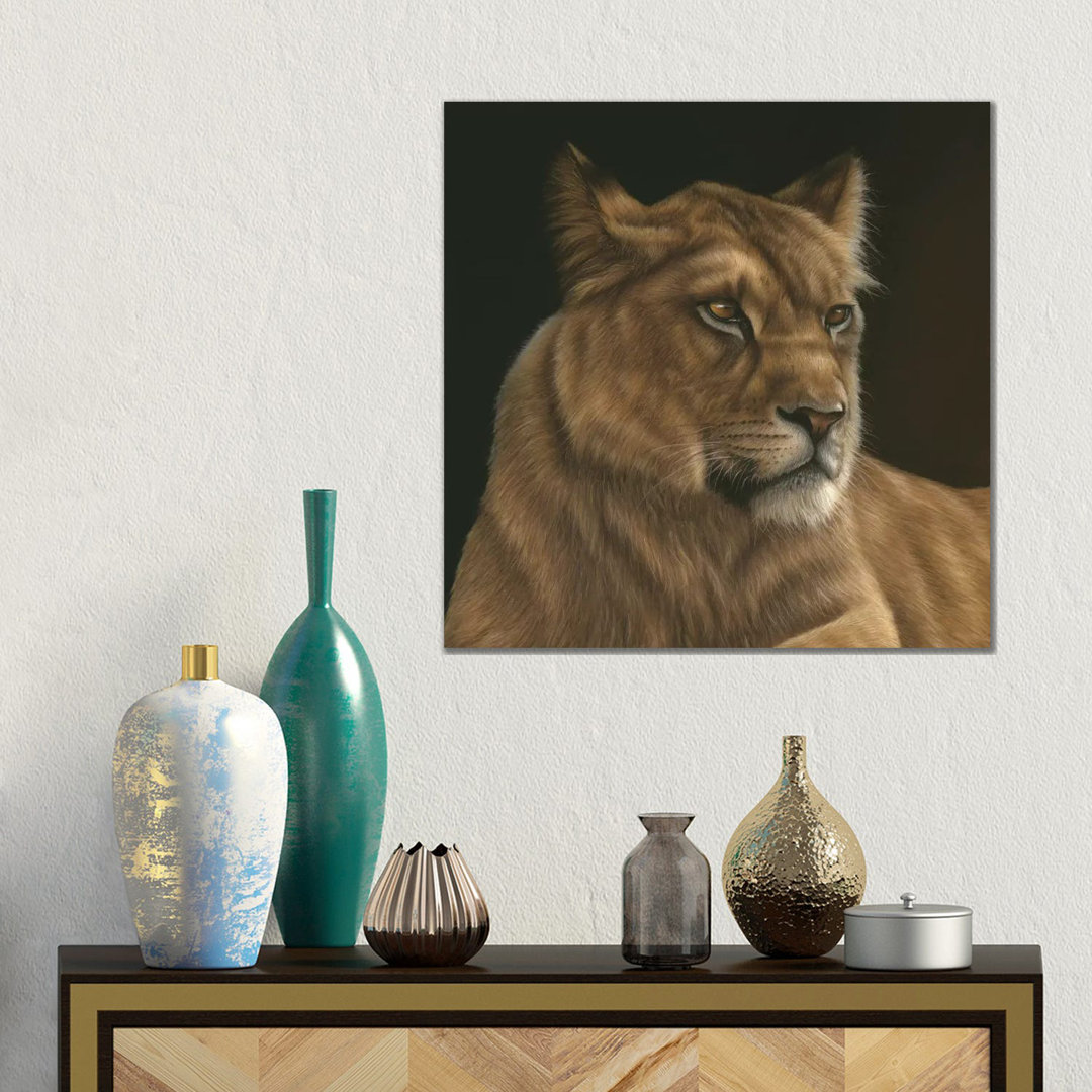 Lioness von Richard Macwee - Galerie- Giclée auf Leinwand