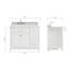 Ensemble de meuble-lavabo simple 43 po Aberdeenshire-85363969