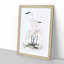 Illustration of White Herons by John Edward Gray - Picture Frame Painting Print-55579690-55579687