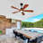 Hot sales Modern Ceiling Fans With Lights and Remote Control, 5 Solide Wood Blades, Reversible DC Motor-1951228193-1951228206-1951228205