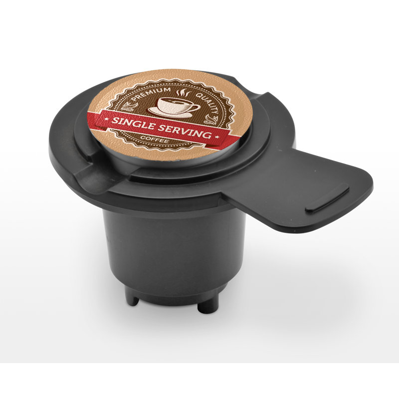 Black Single Serve Coffee Maker with Permanent Filter