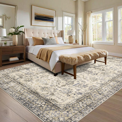 Tapis lavables rétro antidérapants pour la maison et le bureau
