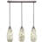 3 Light Stem Hung Linear Pendalier Shown With 5" Fusion Glass-71747823-32326166-32326163