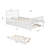 Nuvra Platform Bed with Trundle & Wooden Frame-115753740