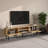 Modern TV Stand in Sapphire Oak, 70.9 x 19.7 x 11.6 inches | 100% Melamine Coated Particle Board, Thickness: 0.7 inches | Stylish Industrial Design, Sturdy Legs (7.9 inches) | Perfect for Living Room & Entertainment Spaces-111078832