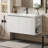 Wall-Mounted Floating Bathroom Vanity with Ceramic Sink