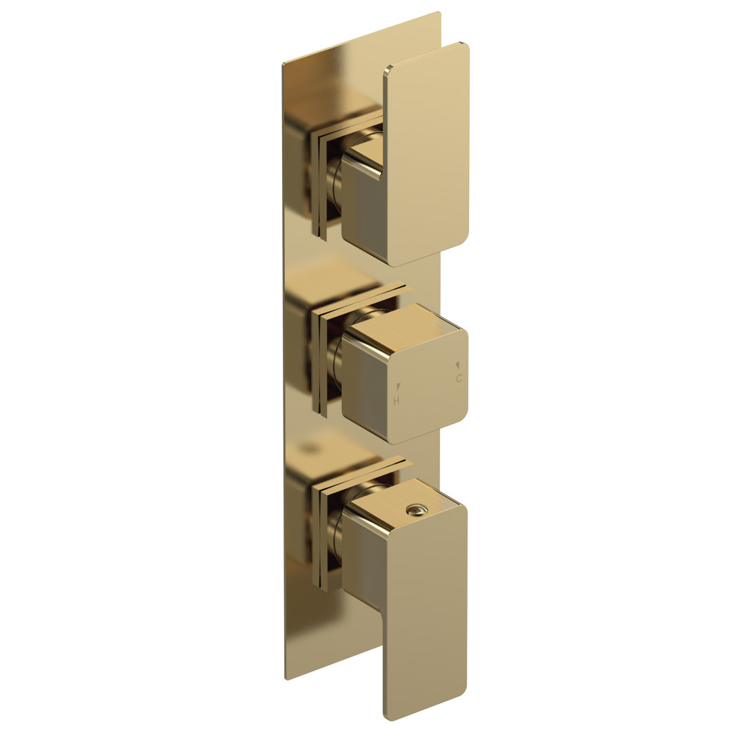 Triple Concealed Thermostatic Shower Valve
