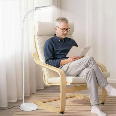 Lampe de travail directionnelle à DEL à intensité variable de 55 po avec finition blanche Litespan