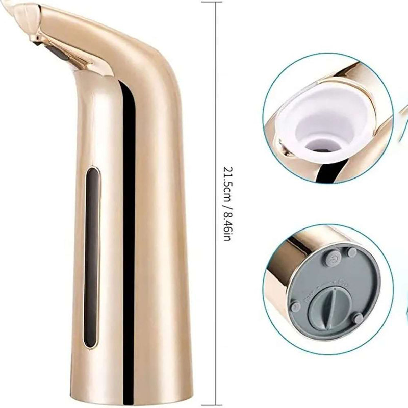 Gold Finish Commercial Deck-Mount Faucet with Touchless Sensor Activation