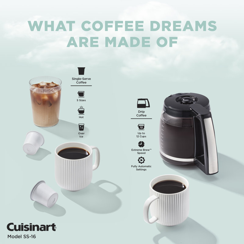 Coffee Center 2-IN-1 Coffeemaker, Black