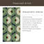 «Retro Circles Green» par Alexandra Weise, reproduction d'art encadrée sur bois-1933120941-1933120931