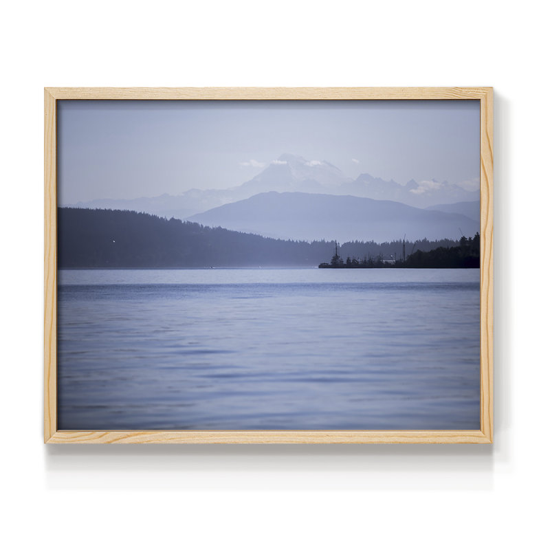 Sérénité bleue - impression encadrée - réversible, Naturel, H 22 po x l 28 po