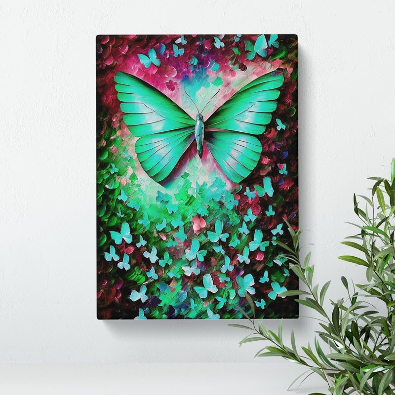 Solo Butterfly No.1 - Wrapped Canvas Print, 50cm H x 35cm W x 3cm D