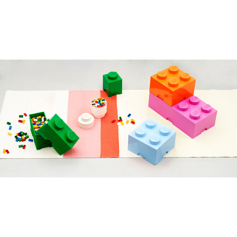 Brique de rangement LEGO 2, bleu vif, Bleu vif