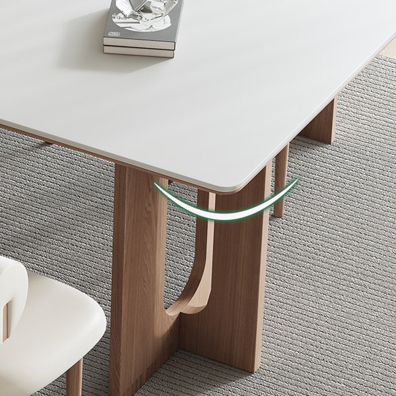 Modern simple rectangular dining table sets., 29.53"H x 70.87"L x31.5"W