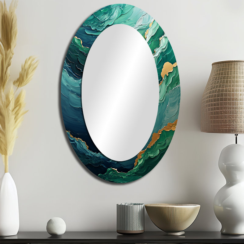 Miroir mural Parallel Beach Of Abstract, 36 po x 24 po