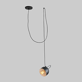 Allan 1 - Light Dome Pendant, Black