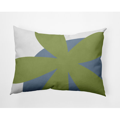 Floral Outdoor Reversible Throw Pillow