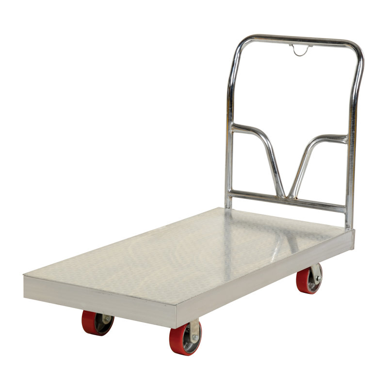 Chariot à plateforme en aluminium d'une capacité de 3 600 lb, H 37,12 po x l 30 po x P 64,62 po