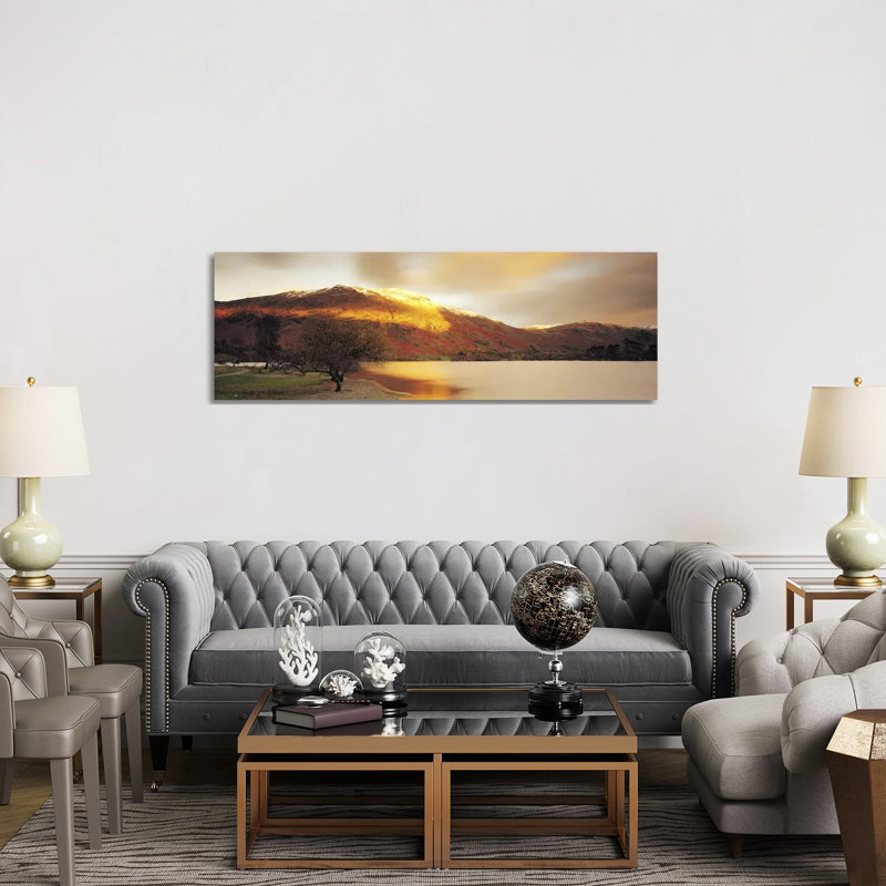 Golden Autumn Sunlight - Wrapped Canvas Panoramic Print, 152.4 cm H x 50.8 cm W x 3.175 cm D