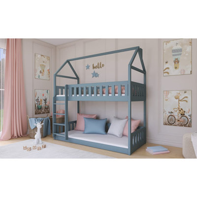 Nene 90 X 190cm Bunk Bed House Beds