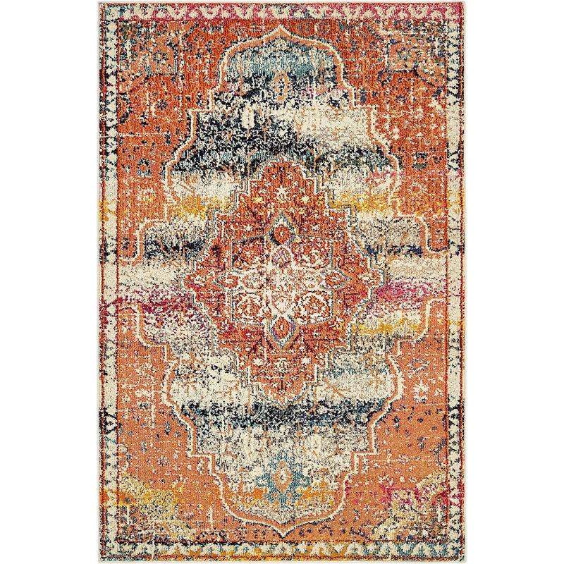 Abstract Indoor Rug, Rectangle 5' x 8'