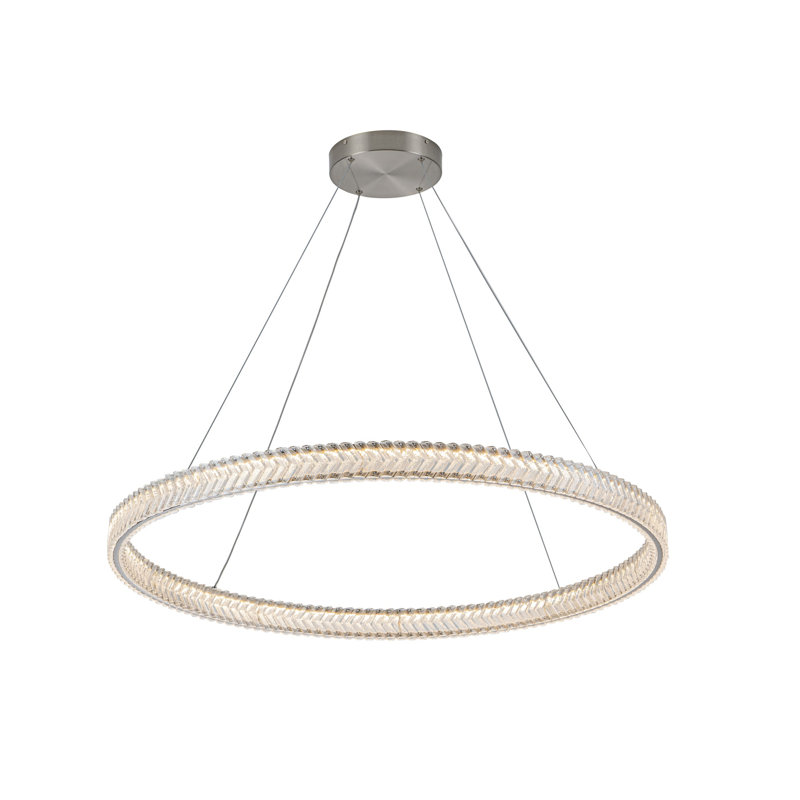 Pendant - Brushed Nickel - 39.37" Dia., 39.37" W