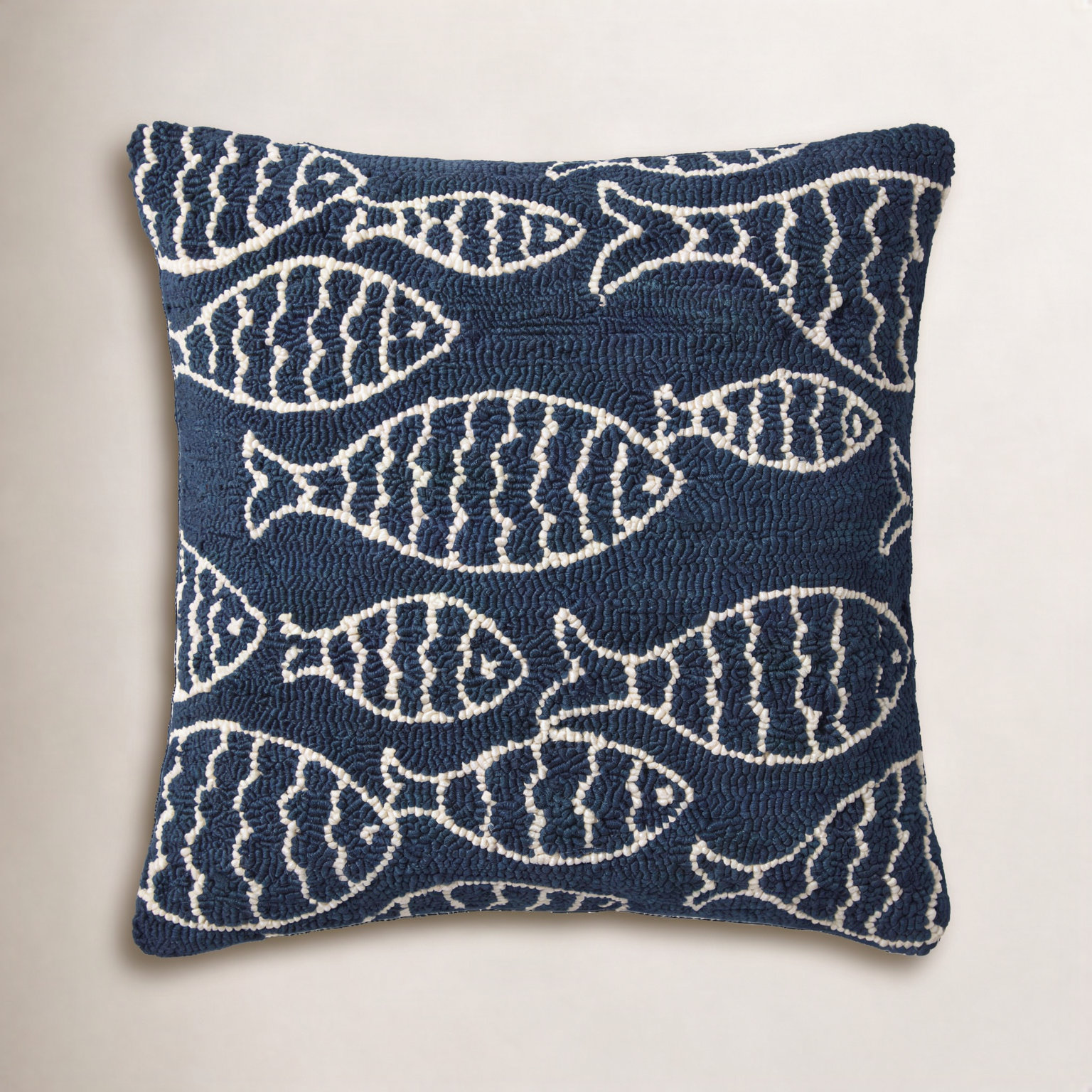 Cavett 22" x 4" Embroidered Pillow Cover, No Fill, Navy