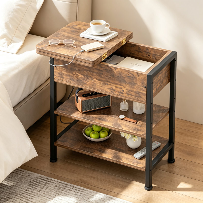 60.96 cm W Bedside Table