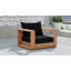 Chaise de patio en teck avec coussins Tulum-86506438