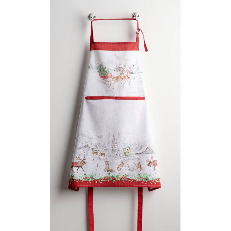 Tablier 100% coton Hermine Christmas