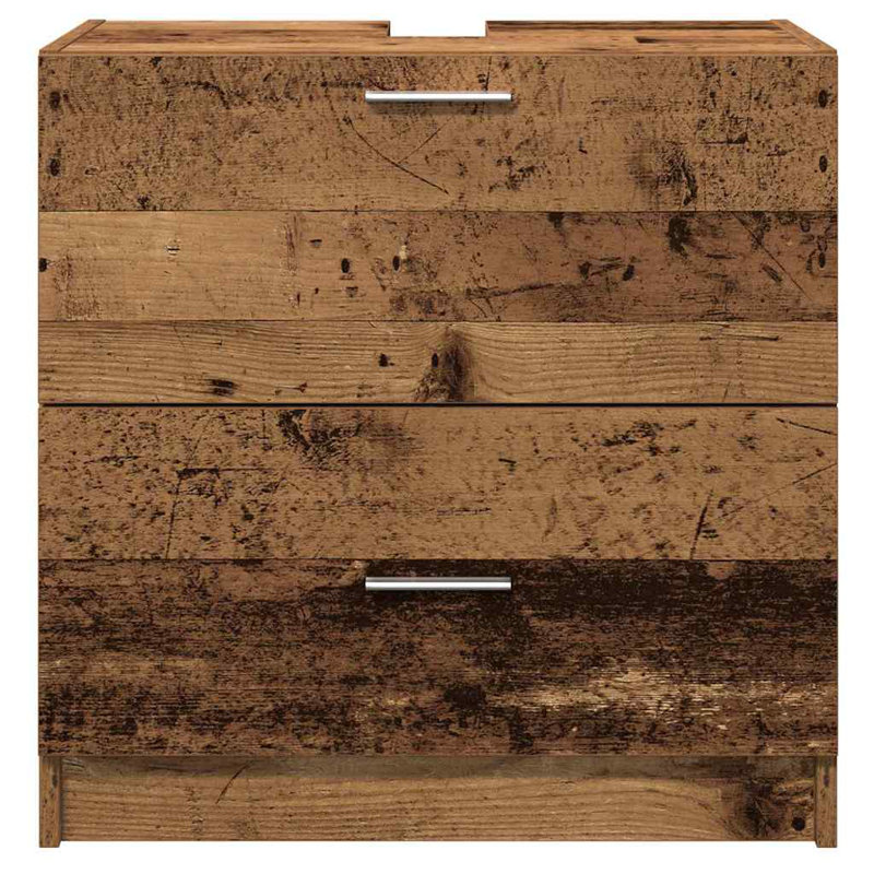 59Cm Single Bathroom Vanity Base Only, Old Wood