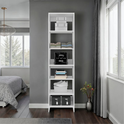Cabot Closet, 6 Shelves, White